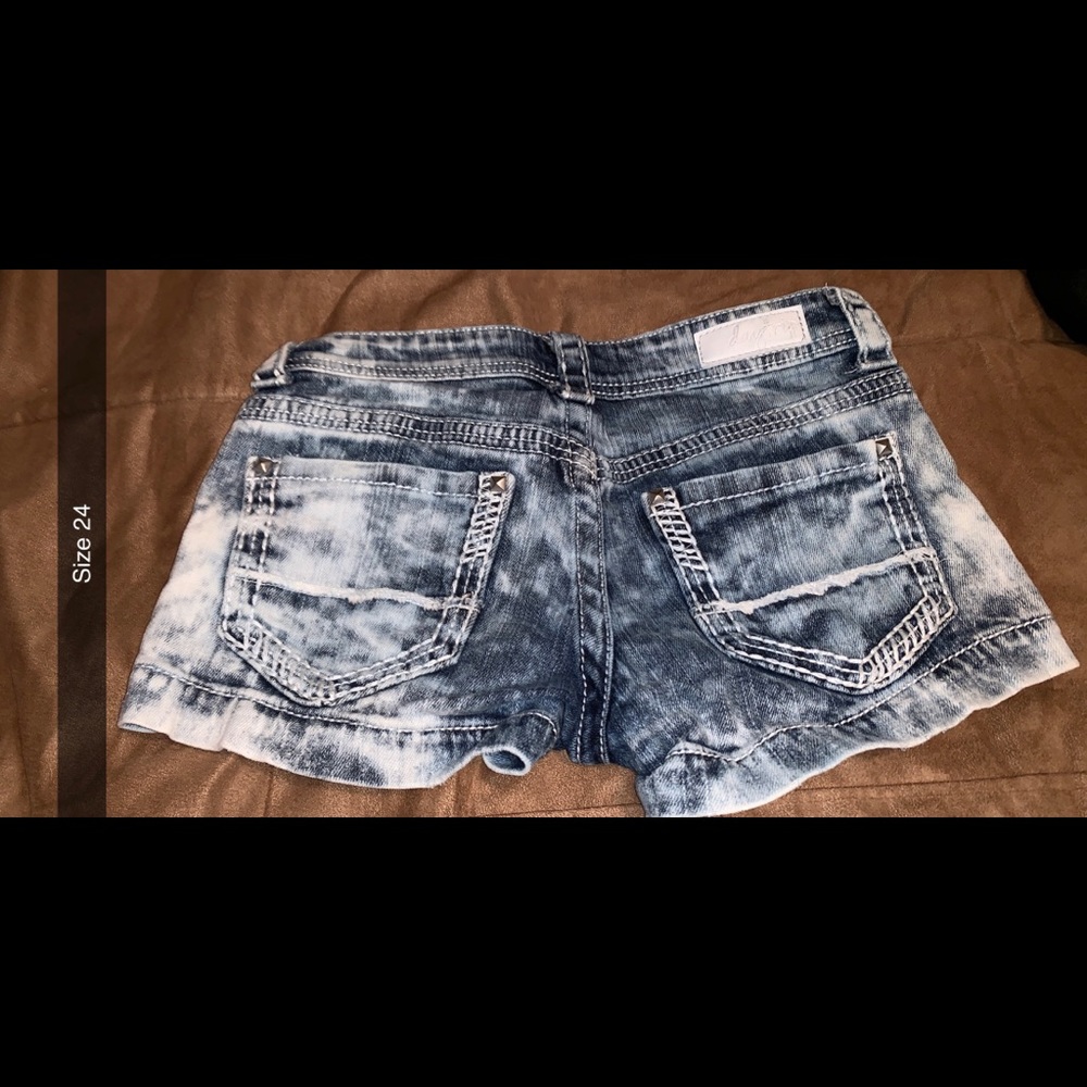 Blue jean shorts